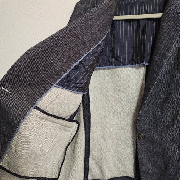 Massimo Dutti Women's Italian Blue Blazer 12 - Picture 9 of 9